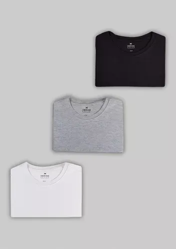 Kit Com 3 Camisetas Masculinas Bsicas Hering